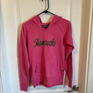 Shamrocks Pink Hoodie Sweater